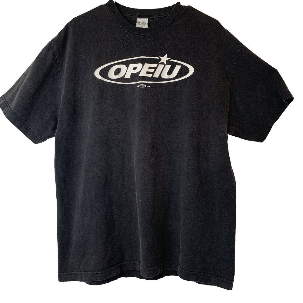 OPEIU T-Shirt by Ash Mills XL Union Made USA 100% Cotton VTG 90s